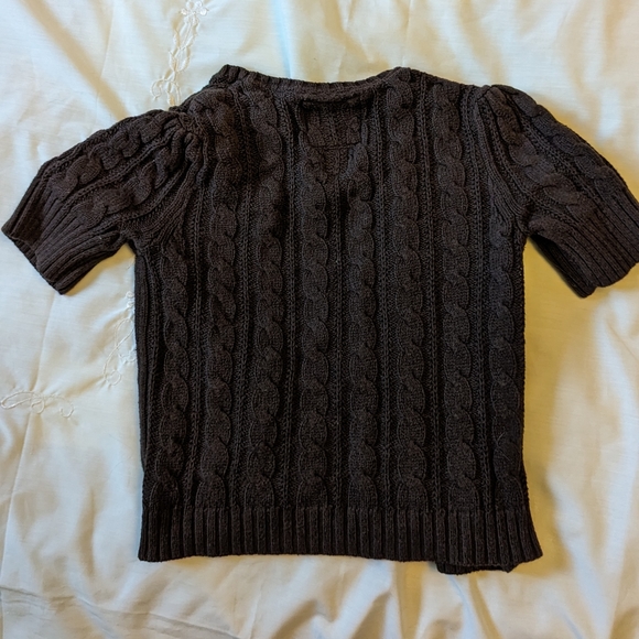 🔖4 for $20 Old Navy sz small chocolate brown button sweater EUC - Picture 2 of 4